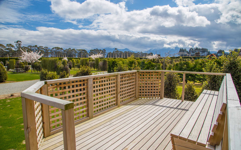 Soak up sun on the deck